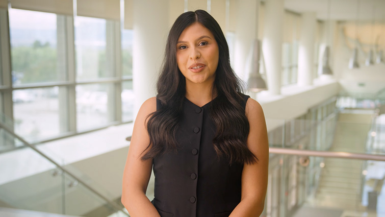 Department chair delivering welcome message