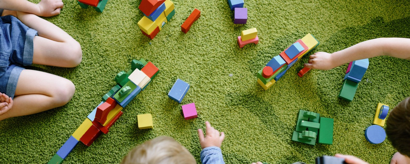 children playing with toys