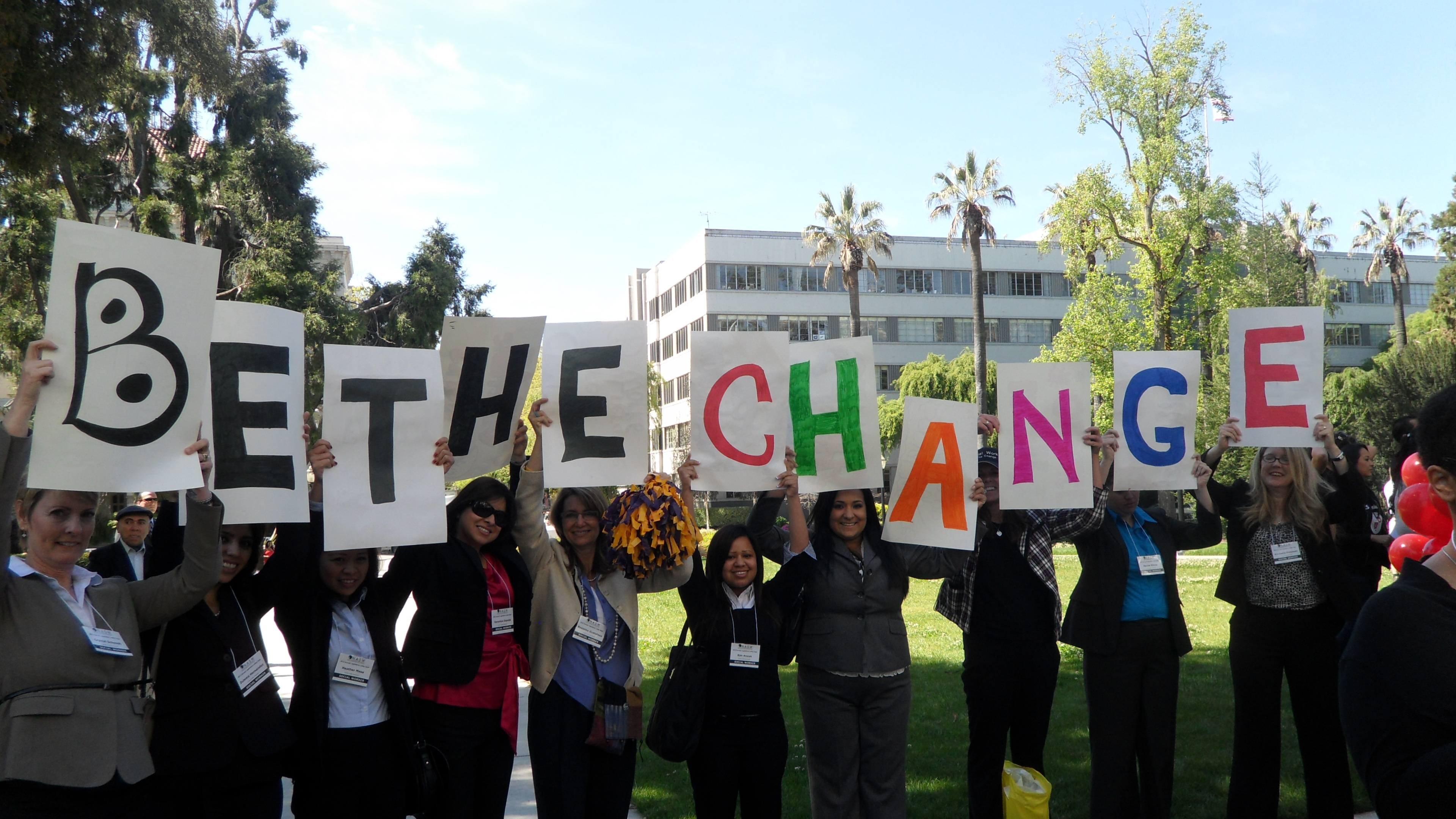 Students and faculty at Lobby Days 2012