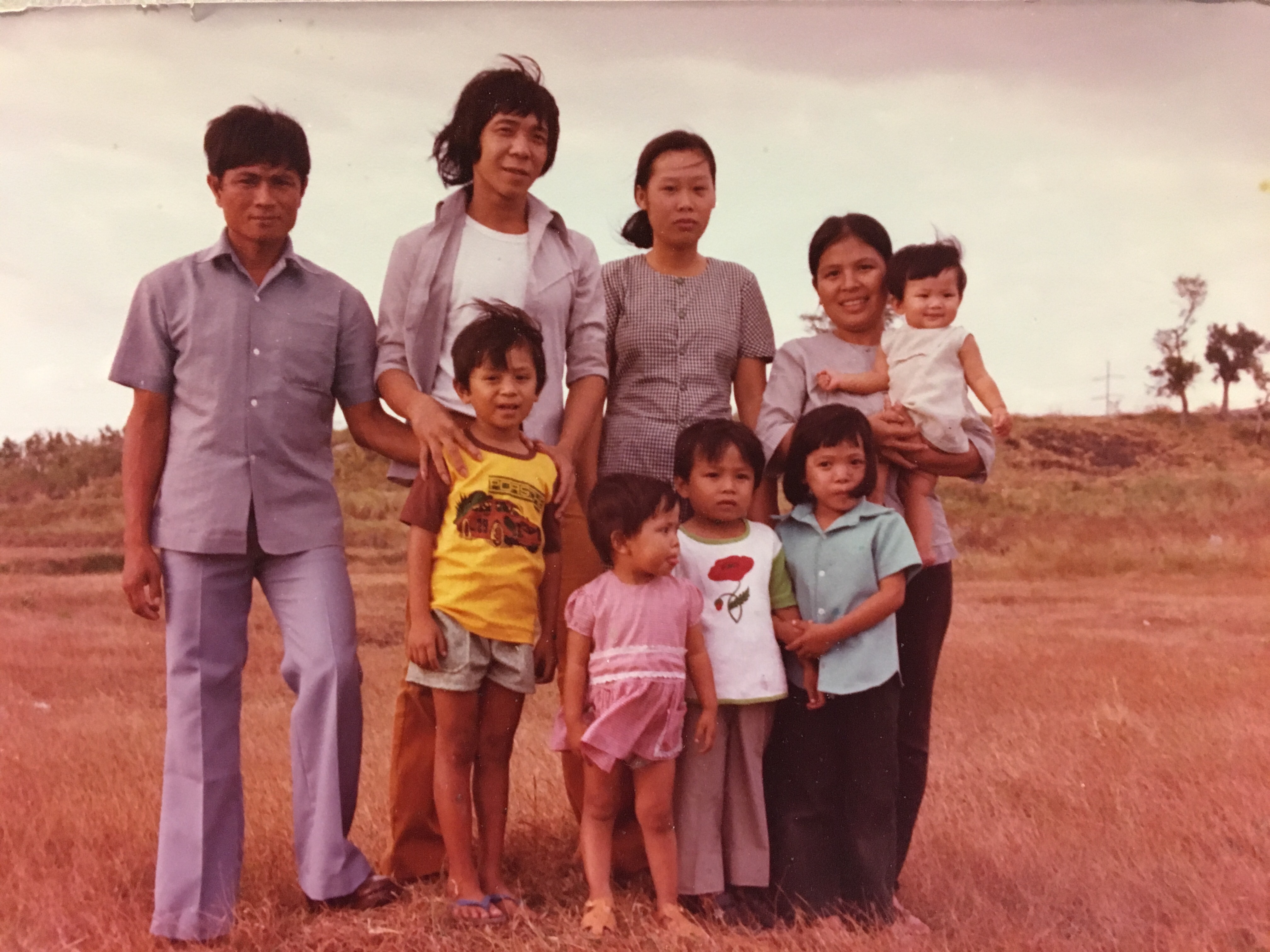 Tori's family at a refugee camp in Manila, Philippines (circa 1977-78)