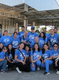 Group of global service participants in Thailand in 2025