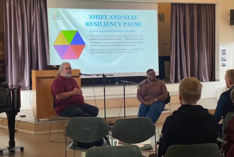 Dr. Talolo Lepale and Dr. Winetta Oloo conduct training