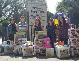 Iota Pi donates laundry gift baskets to families in transition