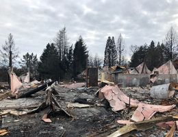 Destruction in the wake of the Camp Fire