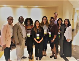 L to R: Brittany Huelett, Zephon Lister, Lilena Walker, Karlet Reyes, Danna Carter, Sandra Banjoko, Bryan Cafferky, Natalie Hsieh, Jennifer Torres