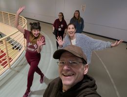 Participants at the 2024 walk inside the Drayson Center