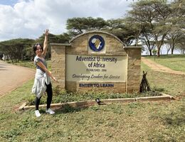 Student Geraldine Pirdy at the Adventist University of Africa