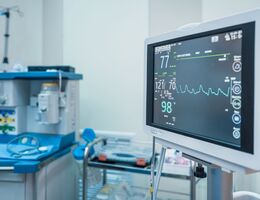 Emergency medical equipment in a hospital