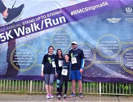 Dr. Maya Boustani and her family participate in the 5K