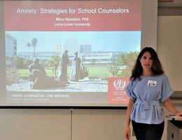 Dr. Maya Boustani presents at CSUSB