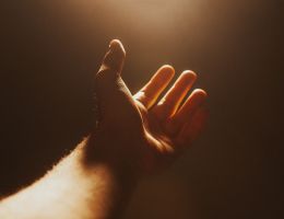 Hand reaching out Hand reaching out